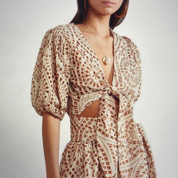 LISA MARIE FERNANDEZ tie-front Blouse - Picture 3 of 6